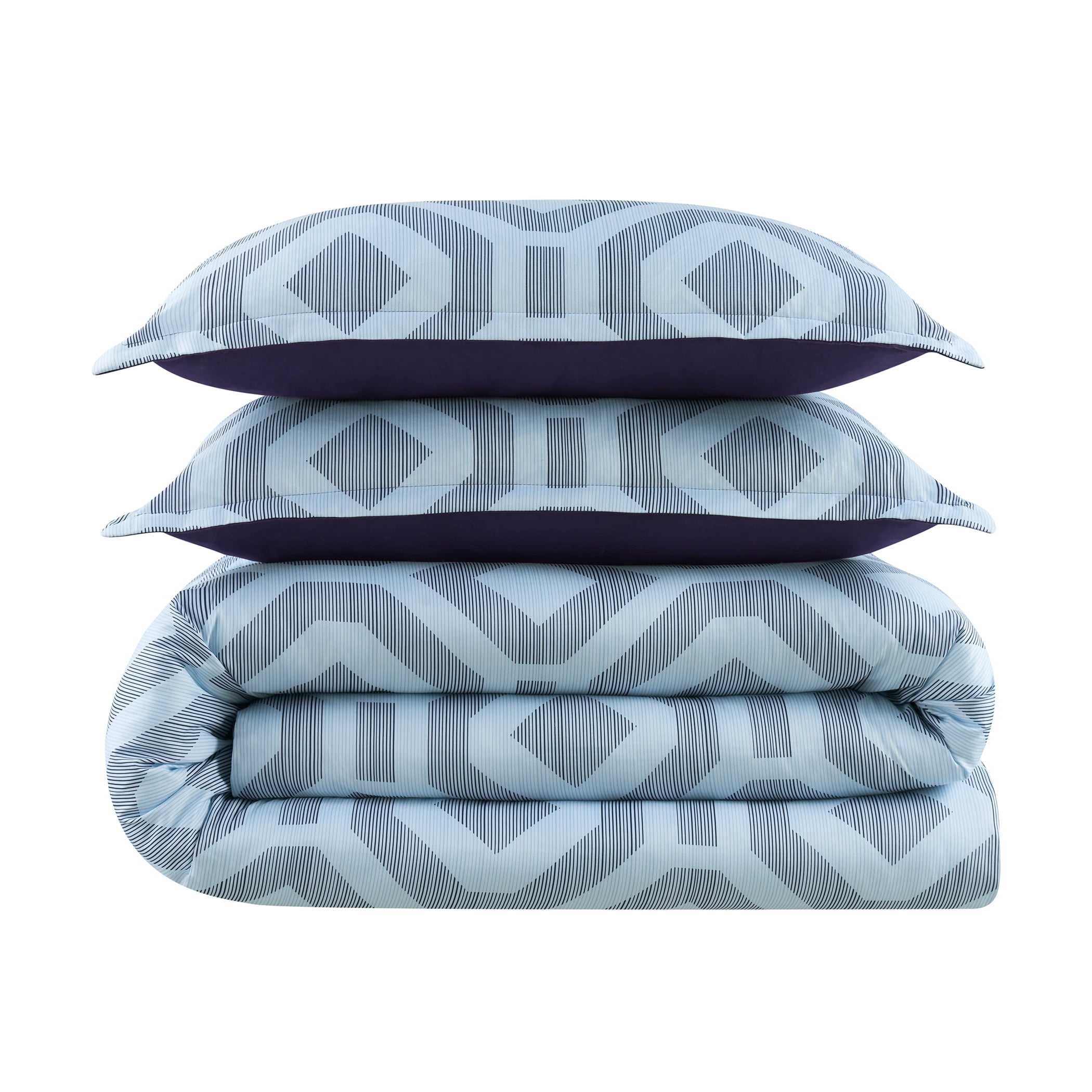 Serta Simply Clean Skyler Textured Geometric 2-Piece Comforter Set, Twin XL