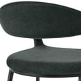 thumbnail image 6 of Diaz Morgan 5 Piece Round Glass Dining Table Set with Charcoal Fabric, 6 of 8