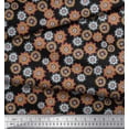 thumbnail image 2 of Soimoi Rayon Fabric Flower Artistic Decor Fabric Printed Yard 56 Inch Wide, 2 of 3