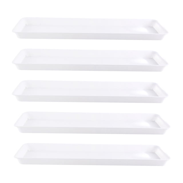 Paquete de 5 platillos para macetas, bandejas para jardineras y bandejas de goteo para jardín.