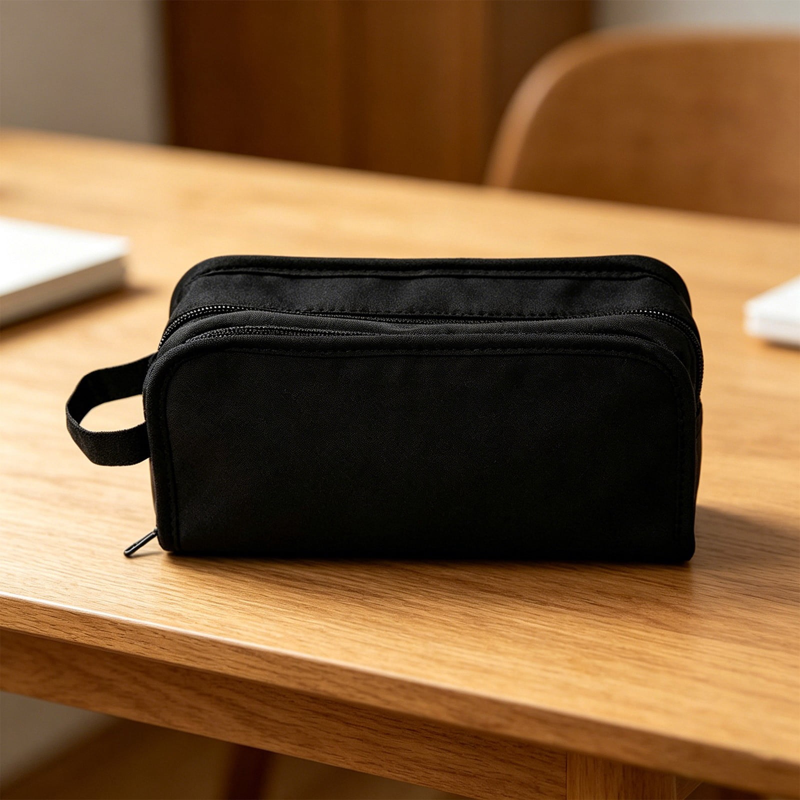 Gnwei Big High Capacity Pencil Case – Pencil Bag Pouch Box Organizer Pen Case, Aesthetic Supply for Adults with Easy Grip Handle & Loop – Portable Journaling Supplies