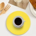 thumbnail image 3 of WZXPWT 3PCS Woven Table Mat, Heat-Resistant Placemat, Waterproof Oil-Proof Pad, Stylish Dining Décor (18cm Round for Home & Restaurant), 3 of 5