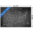 thumbnail image 3 of Chalk Map - USA Wall Poster, 14.725" x 22.375", 3 of 3