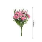 MMJ Artificial Flowers Bouquet Mixed Color Faux Silk Floral Arrangement Home Decor 12.60in