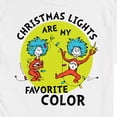thumbnail image 3 of The Cat in the Hat - Christmas Lights Are My Favorite Color - Men's Short Sleeve Graphic T-Shirt, 3 of 5