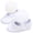 White, variant on Infant Baby Girl Cute Pom Pom Anti-Slip Crib Shoes Pre-Walker Shoes 0-18M, 5 Colors (Red, 3/12-18 Months)