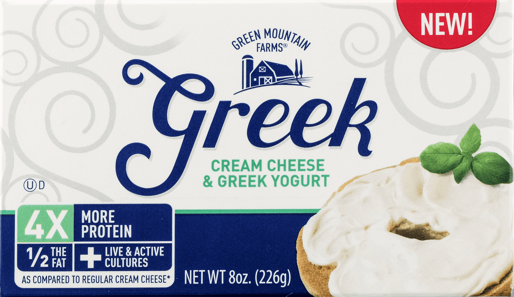 Green Mountain Farms Cream Greek Cheese & Greek Yogurt, 8 oz.
