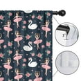 thumbnail image 4 of Blackout Kids Curtains,Dark Blue Ballerina Swan Pattern Childrens Insulated Curtains Set Of 2,Bedroom Essentials,Toddler Room Decor 52"x63", 4 of 5