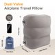 thumbnail image 4 of Almohada inflable para reposapiés de viaje, paquete de 2 unidades HOMCA (gris), 4 of 8