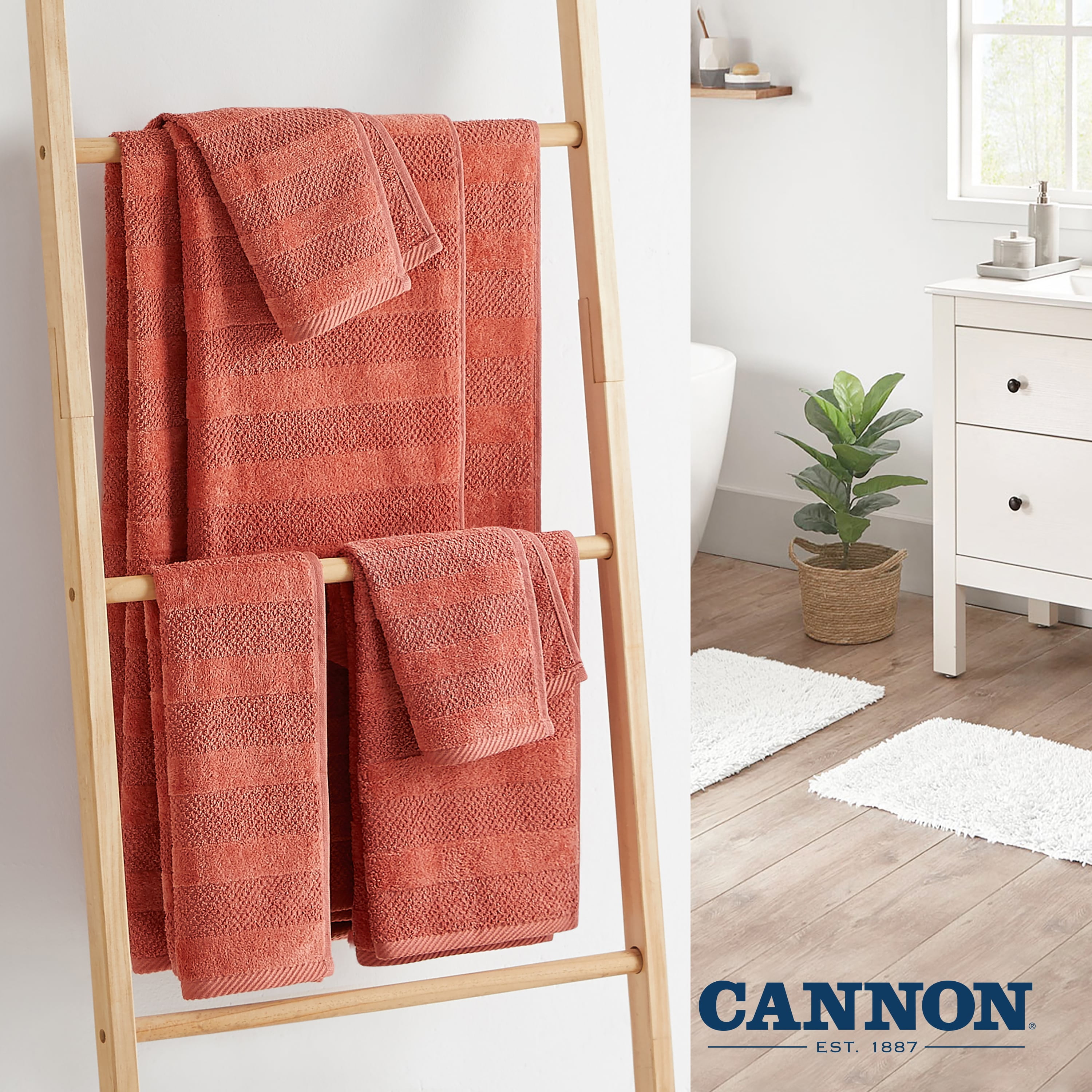 Cannon Shear Bliss Lightweight Quick Dry Cotton 2 Pack Bath Towels