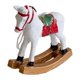 thumbnail image 1 of Estatua de caballo navideña, decoración de mesa, adorable obra de arte, recuerdos de fiesta, vacaciones Blanco, 1 of 9