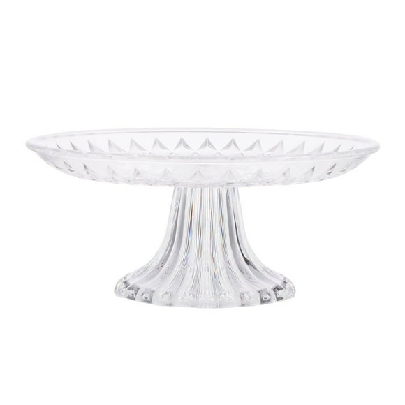 AMERTEER Bol à Gâteau en Verre Dôme à Fruits Support à Pop Compote Trifle Assiette Support d'Assiette Plateau Supports Support Porte-Plat Verre Transparent