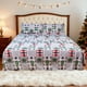 thumbnail image 1 of HITIME Juego de Sábanas Navideñas 4 Piezas Tamaño Matrimonial, Bolsillos Profundos 16 Pulgadas, Microfibra de Poliéster Suave con Estampado Festivo, Ideal para Decoración y Regalo, 1 of 8