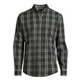thumbnail image 5 of George Men's & Big Men's Long Sleeve Poplin Button-Up Shirt, Sizes S-3XL, 5 of 5