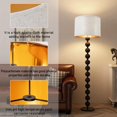 thumbnail image 4 of Juego de 2 tambores negros Lamp Shade JNIBOAO, color dorado mediano, 30 x 23 cm, lino, 4 of 7