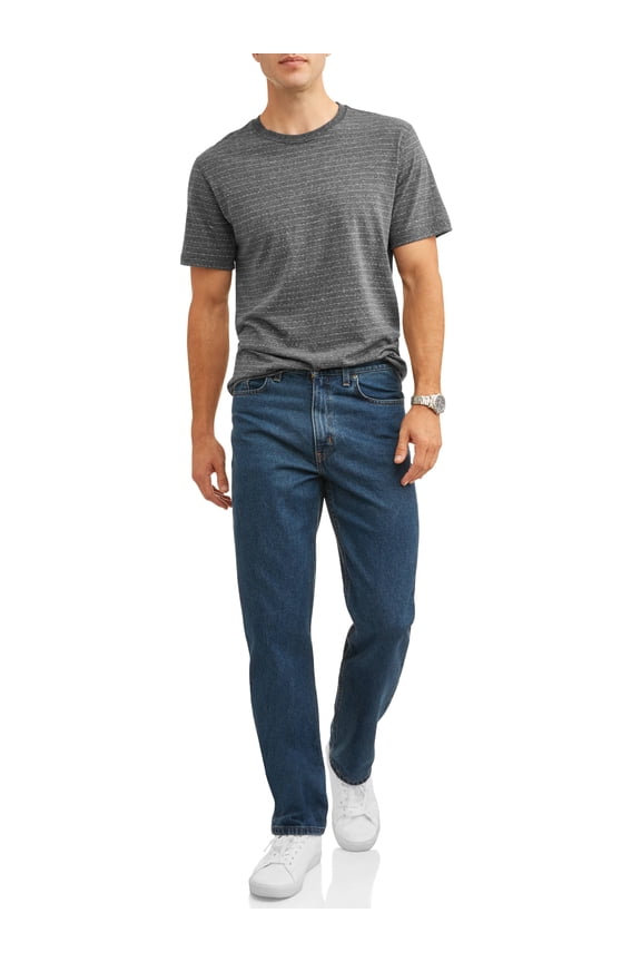 Men's & Big Men's Relaxed Fit 100% Cotton Jeans, Sizes 28-54