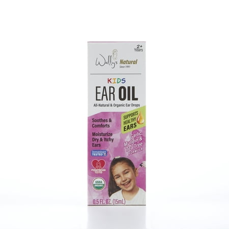 Wally’s Natural Kids Ear Oil with Olive Oil & Lavender, 0.5 fl oz
