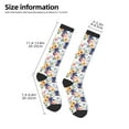 thumbnail image 5 of Haiem Lilies Flowers Socks, Funny Novelty Crazy Design Cotton Socks Sports Socks Knee High Socks For Men, Women,1Pairs - Gift For Working Friends, 5 of 9