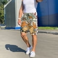 thumbnail image 3 of Daiia Skeleton Cowboy And Guitar Mens Woven Stretch Pajama Short,Short Pajama Pants-Large, 3 of 7
