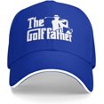thumbnail image 1 of The Golf Father Unisex Vintage Washed Baseball Cap Adjustable Dad Hat Black, 1 of 7