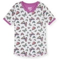 thumbnail image 2 of Sleep On It Girls 2-Piece Super Soft Jersey Snug-Fit Pajama Set - Butterfly , 5, 2 of 5