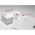 thumbnail image 6 of Inkdotpot 4x6 Inch Recipe Cards (Set of 50) , Thick Double Sided Premium Card Stock- Modern Style White Recipe Notecards for Weddings- Bridal- Baby Shower - Bridal Shower Floral Theme, 6 of 6