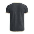 thumbnail image 5 of CUSTG Men Tshirts Textured T Shirt Soft Breathable Crew Neck Short Sleeve Tops For Casual Comfort And Everyday Wear Fashionable Solid Color Summer T-Shirts, 5 of 5