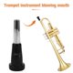 thumbnail image 4 of Boquilla de trompeta de metal para principiantes, ahorra mano de obra para práctica e interpretación, accesorios de trompeta, pieza de instrumento musical, color negro, 4 of 8