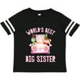 thumbnail image 3 of Inktastic Big Sister Pink Safari Animals Girls Toddler T-Shirt, 3 of 5