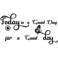 thumbnail image 3 of 1sheet Inspirational Quotes Wall Sticker Today is A Good Day Wall Decals Black Vinyl Wall Sticker Art for Bedroom Living Room Office Bathroom Classroom Wall Decor, 3 of 8