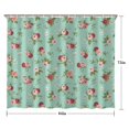 thumbnail image 5 of Pioneer Flower Floral Print Pattern Shower Curtain 84"x72", Bathroom Decorative Shower Curtain Set with 12 Hooks, Waterproof Washable, 5 of 6