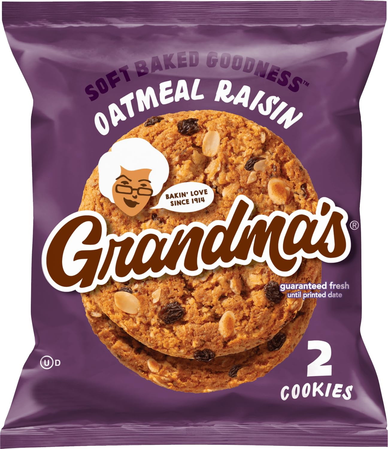 Grandma's Cookies, Oatmeal Raisin, (Pack of 12) Bundled by SUPERDEALS, 2.50 Oz Bag, with Mystery Gift