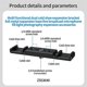 thumbnail image 3 of Dual Cold Shoe Mount Bracket 1/4 Arca for DSLR Camera LED Light Microphone Live Streaming Expansion, 3 of 5