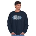 thumbnail image 5 of World's Greatest Dad Argyle Fathers Men's Crewneck Sweatshirt Brisco Brands S, 5 of 6