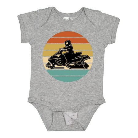 

Inktastic Snowmobile Retro Sunset Gift Baby Boy or Baby Girl Bodysuit