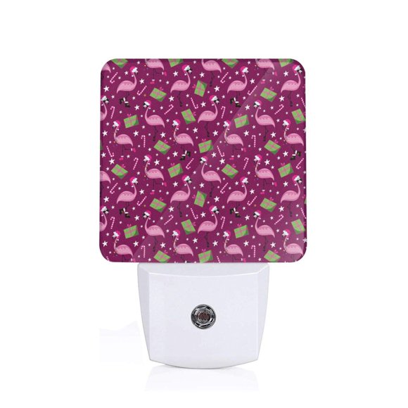 Balery Festive Flamingos Luz Nocturna LED con Sensor Automático, Enchufe con Sensor Crepuscular, Luz Suave de 0.5W para Dormitorio, Pasillo, Baño-UK
