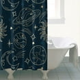 thumbnail image 5 of Gothic Shower Curtain Set - Dark Celestial Moon & Star Print, Mystical Cosmic Bath Decor, Waterproof Polyester 72"x84", Goth Aesthetic Gift, 5 of 5