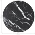 thumbnail image 3 of vidaXL Table Top Black Ø40x0.8 cm Tempered Glass with Marble Design, 3 of 3