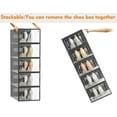 thumbnail image 6 of Shoe Storage, 12 Pack Shoe Organizer for Closet, Shoe Boxes Clear Plastic Stackable Shoe Containers with Lids for Size 10, 6 of 18