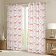 thumbnail image 2 of Kawaii Girly Bow Curtains & Drapes Dreamy Bow 42"Wx84"L Window Curtains Adults Women,Pink And White Cute Ribbon Bowknot 30%-50% Blackout Curtains Princess Bow Tie Window Treatments, 2 of 6