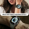 thumbnail image 3 of KOMI 2-Pack for Apple Watch Ultra/Ultra 2 49mm PC All-Around Screen Protector Case, Tempered Glass Screen Protector Case Ultra-Thin for iWatch Ultra/iWatch Ultra 2 49mm Protection Cover -Black+Clear, 3 of 5