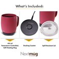 thumbnail image 3 of Taza de café Nextmug con temperatura controlada, autocalentable, 400 ml, 3 of 7