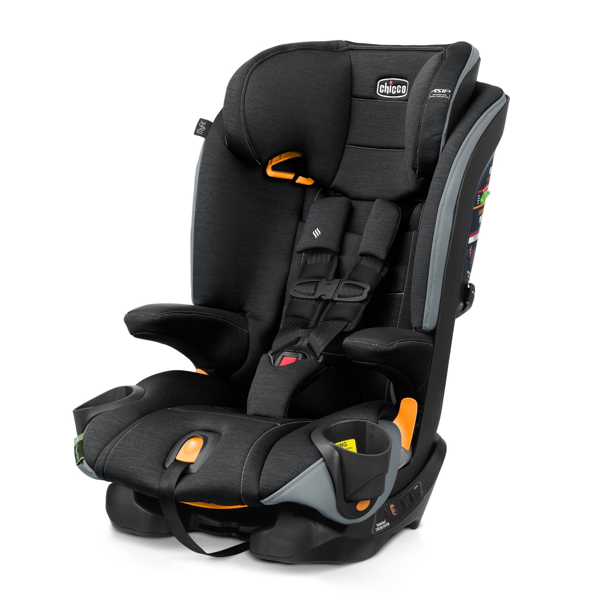 Chicco MyFit® ClearTex® 2-in-1 Forward-Facing Harness Booster Car Seat for Toddlers - Obsidian (Black)