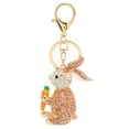 thumbnail image 3 of Bunny Keyring, Delicate  Decoration High Hardness Vibrant Colors  Keychain Wear Resistant  For Wallet Handbag White,Pink,Champagne, 3 of 8