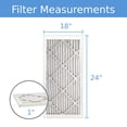 thumbnail image 2 of 18x24x1, Purolator Hi-E 40 Extended Surface Pleated Air Filter, Mechanical MERV 8, (6 Pack), 2 of 6