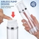 thumbnail image 2 of 2 botellas vacías rellenables con bomba de vacío sin aire para crema y loción, para viaje., 2 of 8