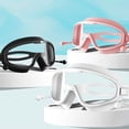 thumbnail image 3 of Gafas de natación con montura grande para hombre y mujer, gafas para miopía impermeables y antivaho de alta definición transparentes con tapones para los oídos integrados, 3 of 6
