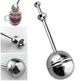 thumbnail image 3 of Bola infusora,Bola infusora de té con mango largo para té de hojas sueltas,Infusores de bolas de té de hojas sueltas de acero inoxidable,Colador de té de bola a presión con varilla de, 3 of 8