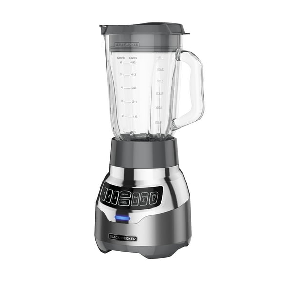 BLACK DECKER PowerCrush Digital Blender with Quiet Technology, Stainless Steel, BL1300DG-P