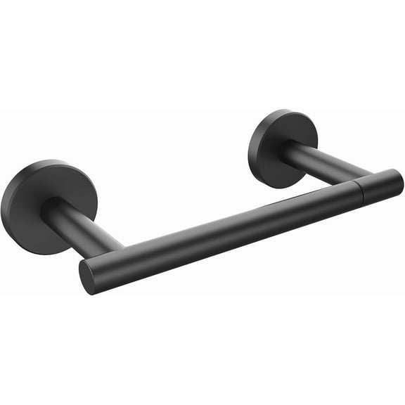 Toilet Paper Holder Wall Mount Screw-in Matte Black Bathroom Toilet Paper Roll Holders Stainless Steel Tissue Holder for Bathroom Hardware Accessories